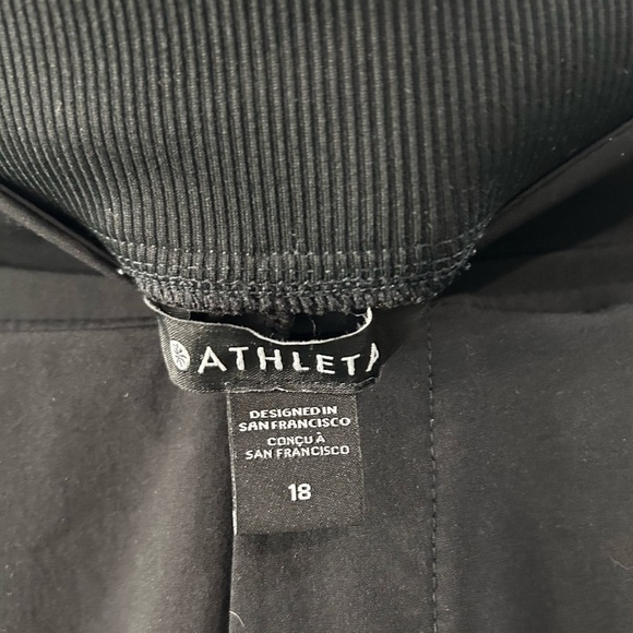 Athleta Brooklyn Ankle Pants Womens Sz 18 Zip Pockets Lightweight Pull On Travel - Picture 3 of 12